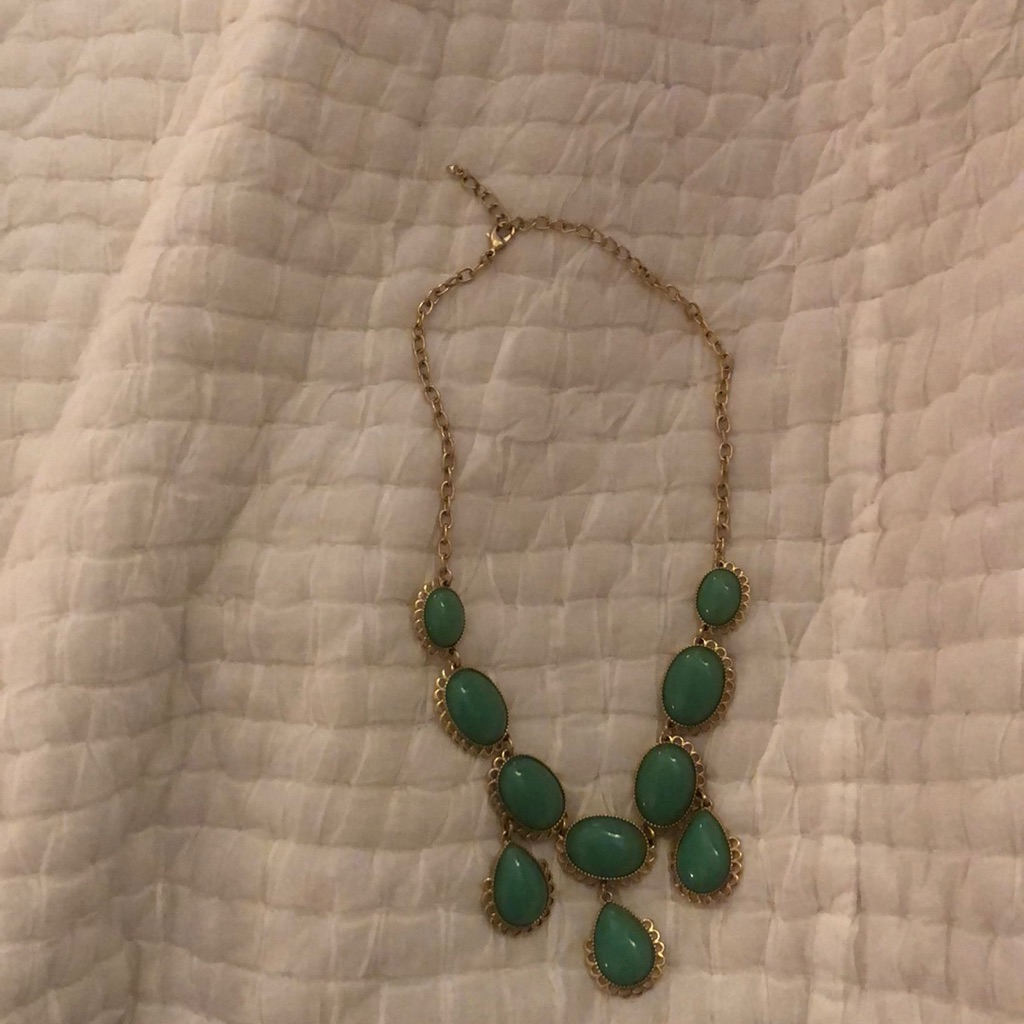 Turquoise And Gold Necklace